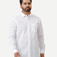Uathyam Classic Mono - Formal White Shirt