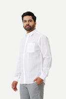 
              Uathyam Soho - 100% Cotton Formal White Shirt
            