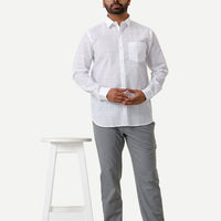 Uathyam Soho - 100% Cotton Formal White Shirt