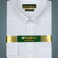 Ramraj Cool Cotton White Shirt