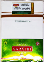 
              Sarathi Colour Border Dhotis- Single Layer
            