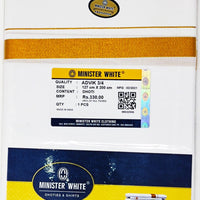 Minister White Gold Broder - Single Layer