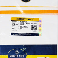 Minister White Dhotis- Single Layer